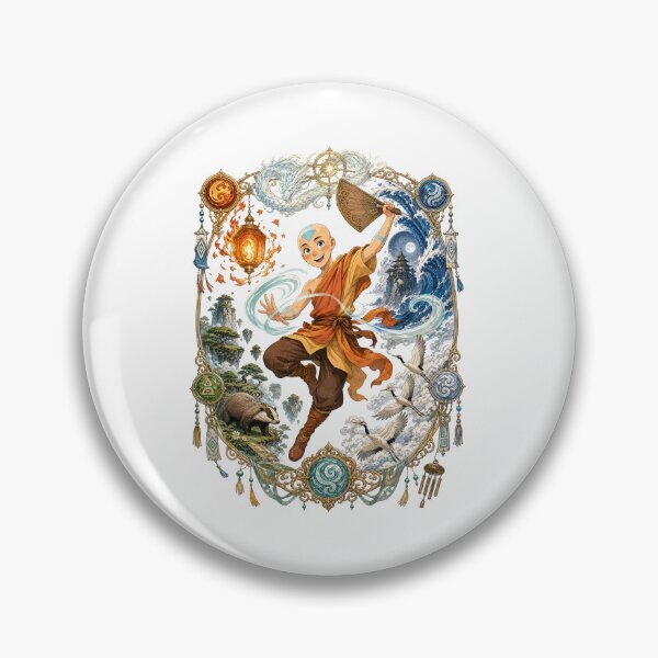 Item preview, Elemental Arrow Monk Four Elements Vintage Filigree Art designed and sold by lamiarte.