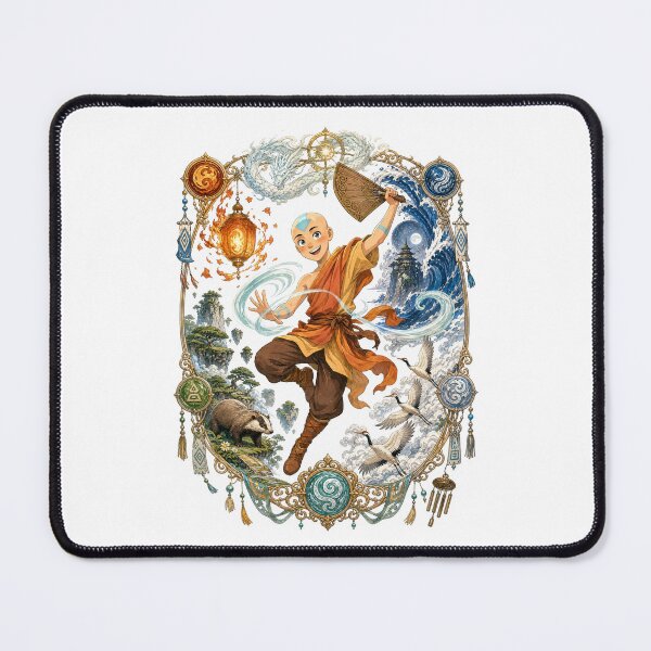 Item preview, Elemental Arrow Monk Four Elements Vintage Filigree Art designed and sold by lamiarte.