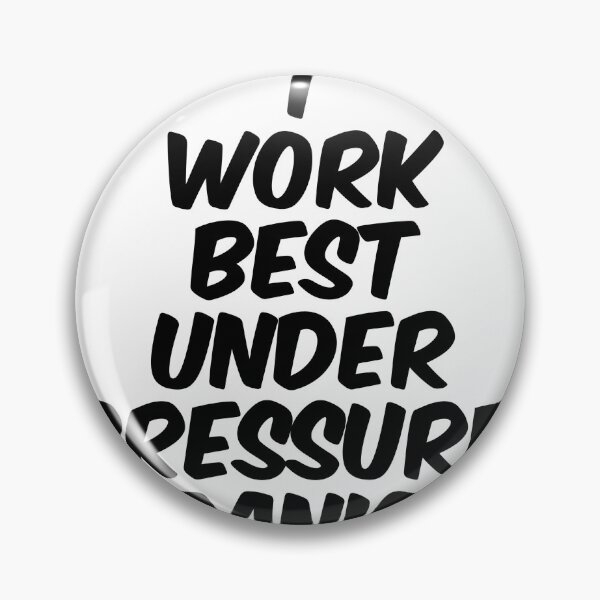 Item preview, Text Typography I work best under pressure. Panic. Deadline Humor designed and sold by TypeboldStudio.