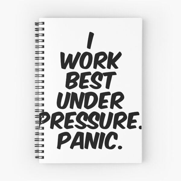 Item preview, Text Typography I work best under pressure. Panic. Deadline Humor designed and sold by TypeboldStudio.