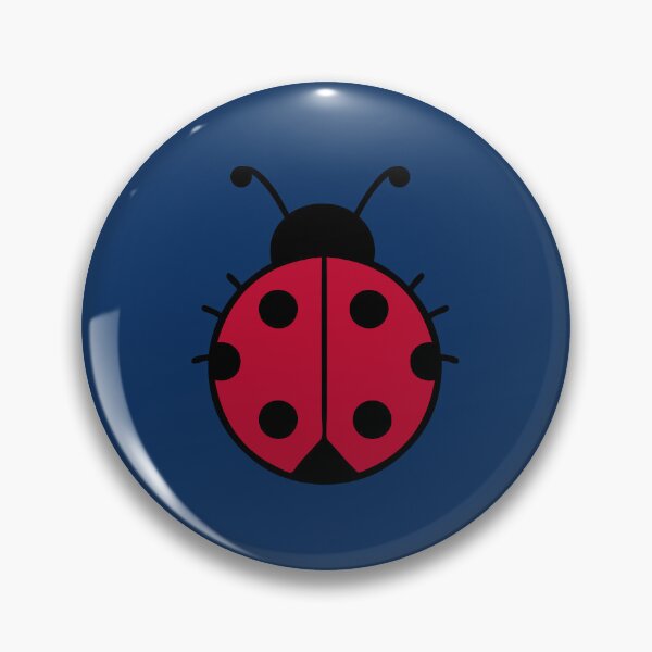 Item preview, Red Ladybug Deep Blue Background designed and sold by GemsAnatomy.