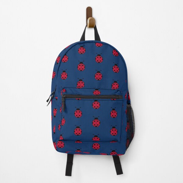 Item preview, Red Ladybug Deep Blue Background designed and sold by GemsAnatomy.