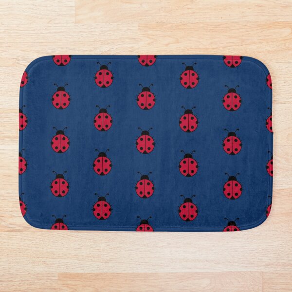 Item preview, Red Ladybug Deep Blue Background designed and sold by GemsAnatomy.