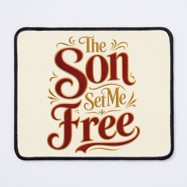 Item preview, The Son Set Me Free Christian Shirt Design designed and sold by Rosie's Wildflower Boutique.