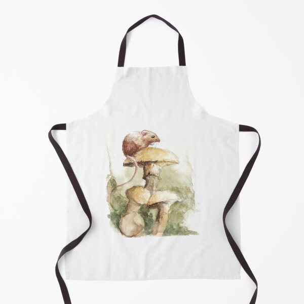 Item preview, Cute Forest Mouse Mushroom Cottagecore Watercolor Art designed and sold by OnHeathAndMoor.