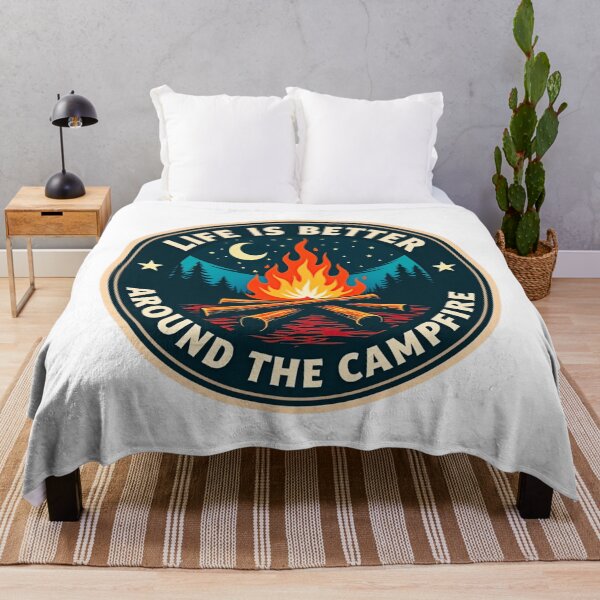 Item preview, Life Is Better Around The Campfire Vintage Design designed and sold by GabeMountainArt.