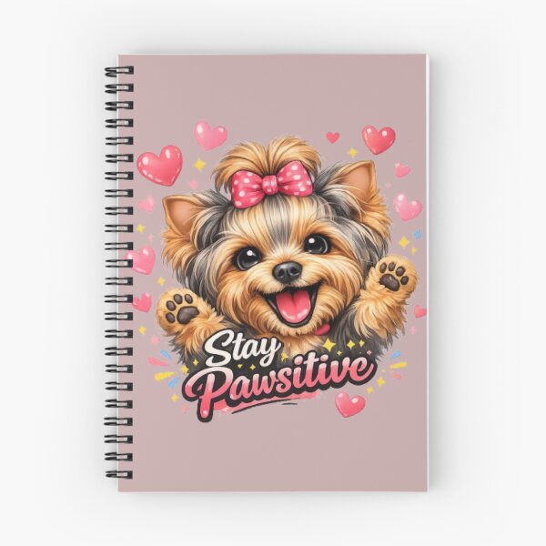 Item preview, Stay Pawsitive – Cheerful Yorkie Dog Design designed and sold by Yorkie Magic Studio .