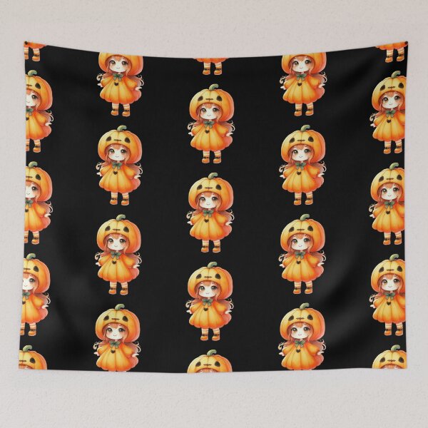 Item preview, Poppy – Little Pumpkin Girl | Spooky Cuties designed and sold by bella-rosa87.