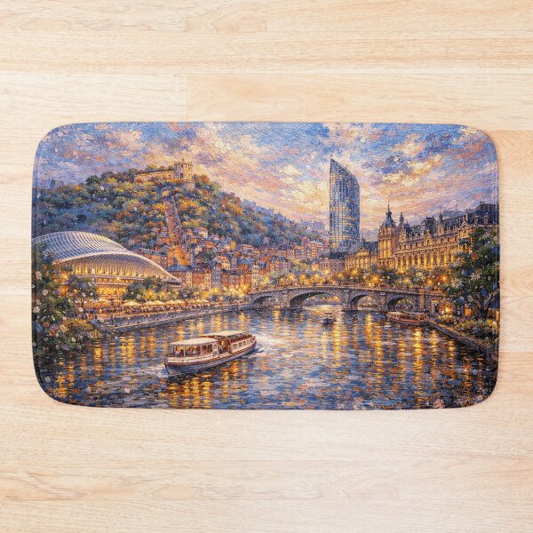Item preview, Liège, Belgium painting – A Beautiful City in Europe. designed and sold by GalleryKauffeld.