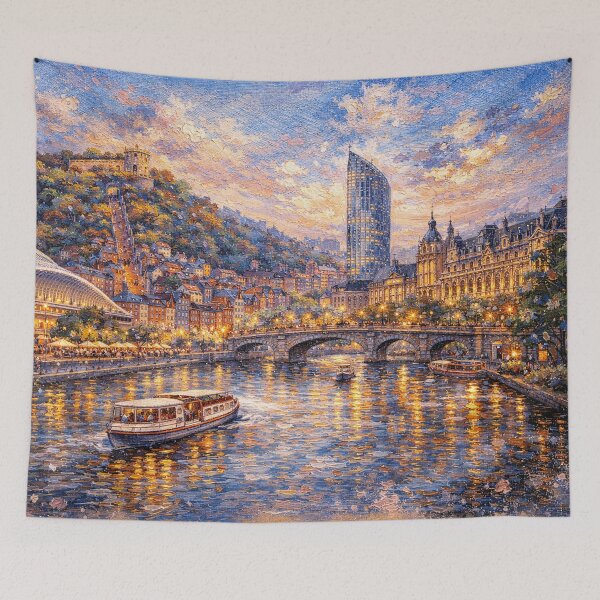 Item preview, Liège, Belgium painting – A Beautiful City in Europe. designed and sold by GalleryKauffeld.