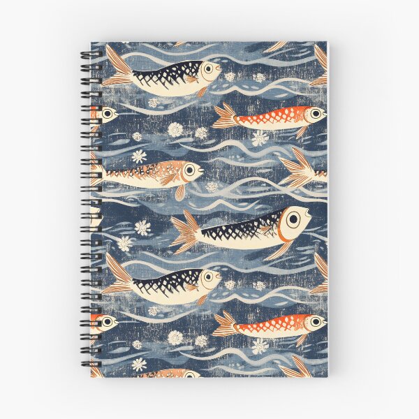 Item preview, Funny Fishing Retro Sea & Fish Pattern designed and sold by SecretDicer.