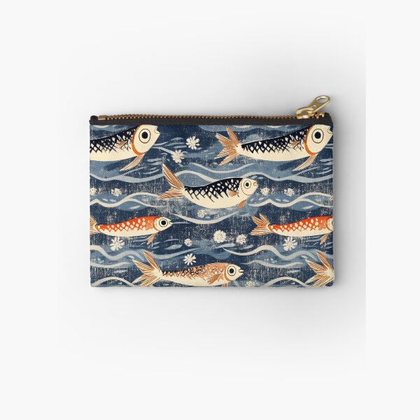 Item preview, Funny Fishing Retro Sea & Fish Pattern designed and sold by SecretDicer.
