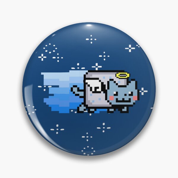 Item preview, Angel Nyan Cat Pixel Art Y2K Retro Internet Aesthetic designed and sold by TrxshWear.