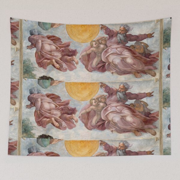 Item preview, God Creating Sun and Moon Fresco designed and sold by artofuniverse.