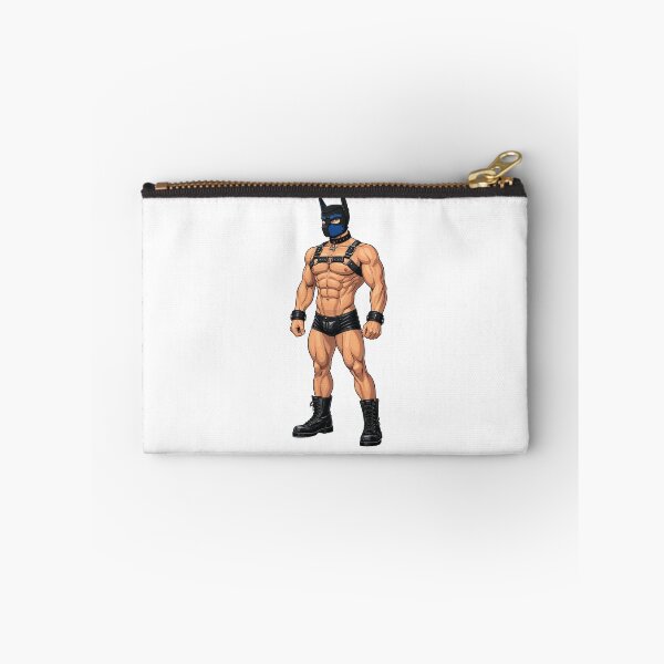 Item preview, Blue Pup Leather Harness – Muscular Puppy Hood designed and sold by Shirts With Pride.
