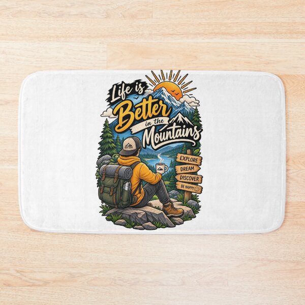 Item preview, Life Is Better in the Mountains | Hiking Adventure T-Shirt designed and sold by ✨ Daily Vibe Studio ✨.