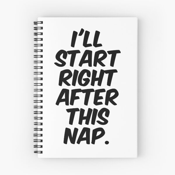 Item preview, Text Typography I'll start right after this nap. Deadline Humor designed and sold by TypeboldStudio.