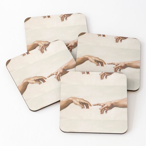 Item preview, The Creation of Adam Reaching Hands designed and sold by artofuniverse.