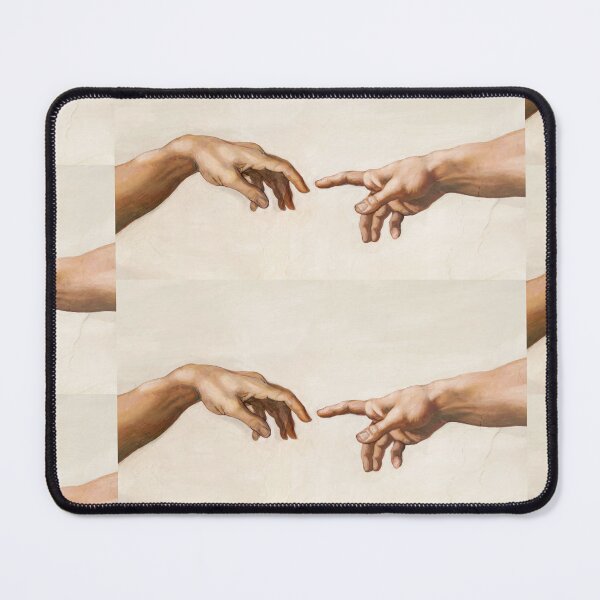 Item preview, The Creation of Adam Reaching Hands designed and sold by artofuniverse.
