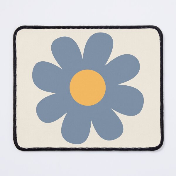 Item preview, Flower Blossom in Faded Denim Blue designed and sold by GemsAnatomy.