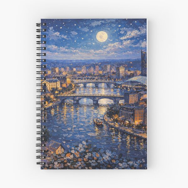 Item preview, A painting of Liège by night, Belgium – A Beautiful City in Europe. designed and sold by GalleryKauffeld.