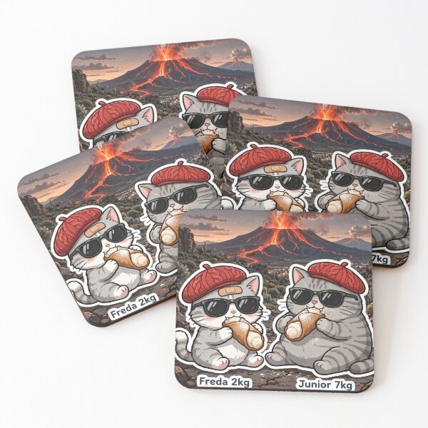 Item preview, Mount Etna Adventure - Freda and Junior Sicily Cannoli Cats designed and sold by MAISON SYLVIE.