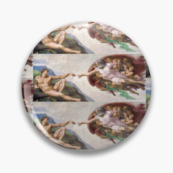 Item preview, Creation of Adam Divine Touch Fresco designed and sold by artofuniverse.