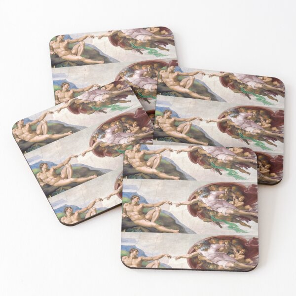 Item preview, Creation of Adam Divine Touch Fresco designed and sold by artofuniverse.