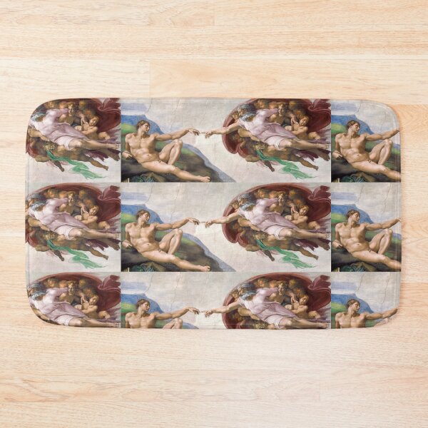 Item preview, Creation of Adam Divine Touch Fresco designed and sold by artofuniverse.
