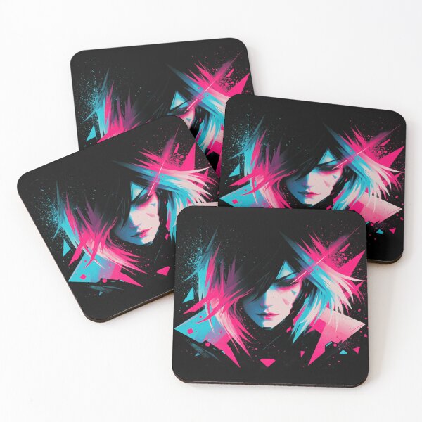 Item preview, Cyberpunk anime girl with neon hair designed and sold by folskullyz.