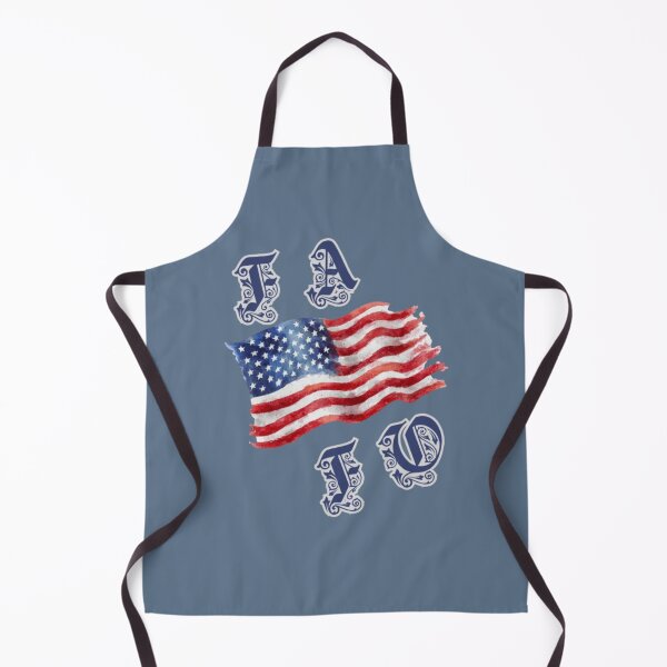 Item preview, Vintage American Flag "FA FO" Monogram - Patriotic Watercolor Design designed and sold by PoppaBear71.