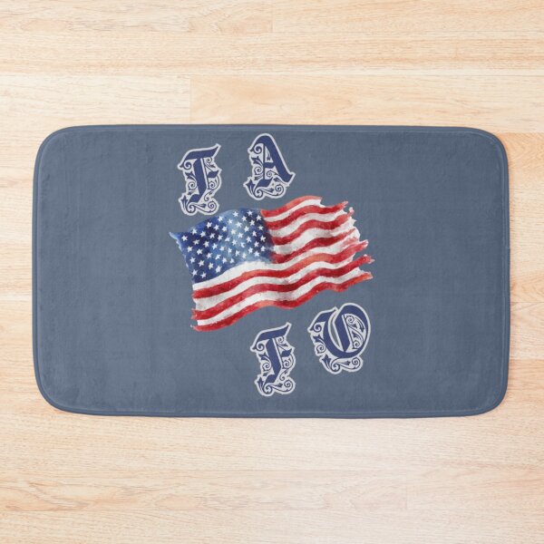 Item preview, Vintage American Flag "FA FO" Monogram - Patriotic Watercolor Design designed and sold by PoppaBear71.
