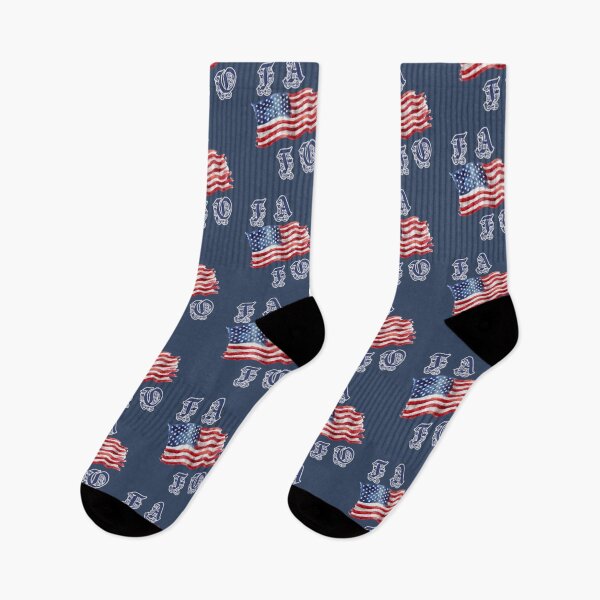 Item preview, Vintage American Flag "FA FO" Monogram - Patriotic Watercolor Design designed and sold by PoppaBear71.