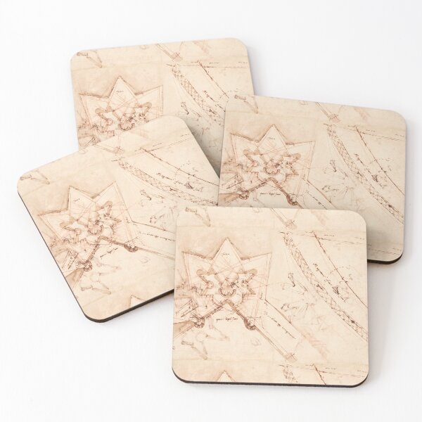 Item preview, Renaissance Star Fortification Plan Study designed and sold by artofuniverse.