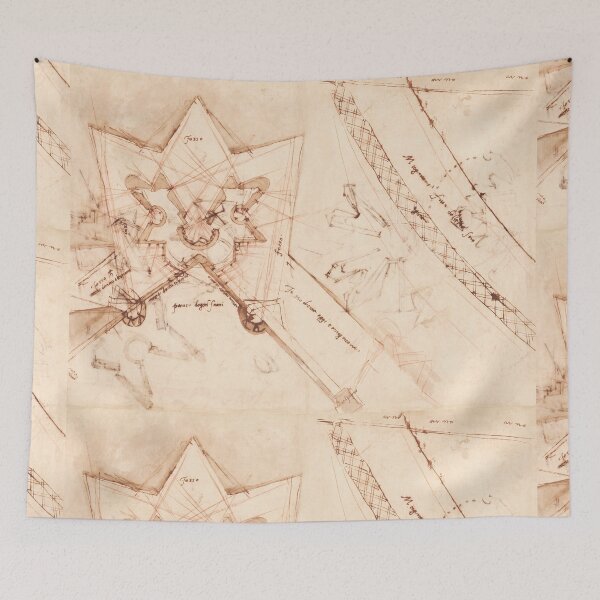 Item preview, Renaissance Star Fortification Plan Study designed and sold by artofuniverse.