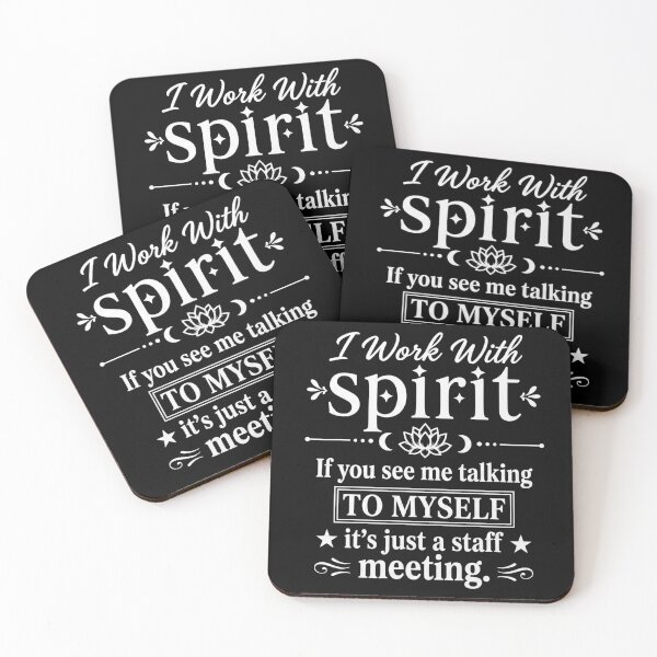 Item preview, I Work with Spirit If You See Me Talking to Myself Humor Mom designed and sold by hemagamo.
