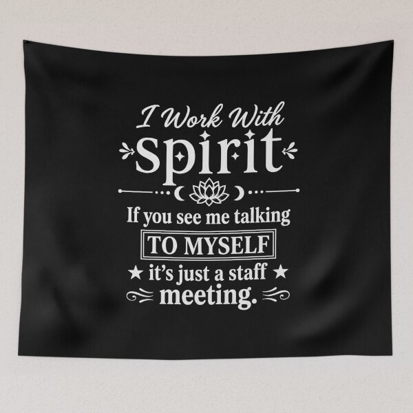 Item preview, I Work with Spirit If You See Me Talking to Myself Humor Mom designed and sold by hemagamo.