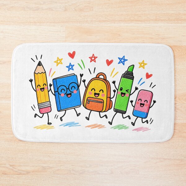 Item preview, Cute Back to School Supplies – Kawaii School Squad designed and sold by khadijaAchaki.