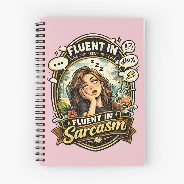 Item preview, Fluent in Sarcasm designed and sold by RisingWolfStudio.
