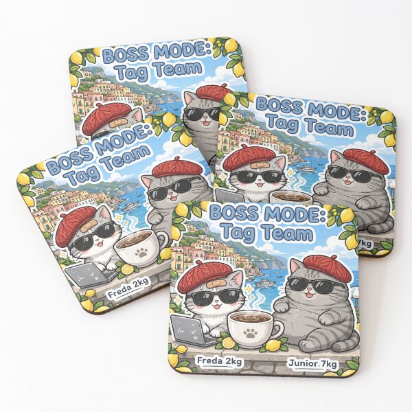 Item preview, Boss Mode Tag Team - Freda and Junior Amalfi Coast Italy designed and sold by MAISON SYLVIE.