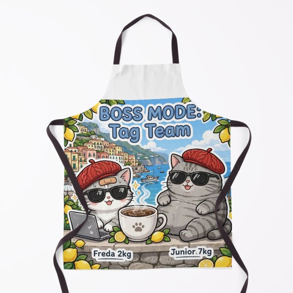 Item preview, Boss Mode Tag Team - Freda and Junior Amalfi Coast Italy designed and sold by MAISON SYLVIE.