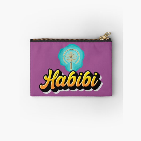 Item preview, Whimsical Slogan Habibi Dubai Island Vector Print designed and sold by Miheerala.