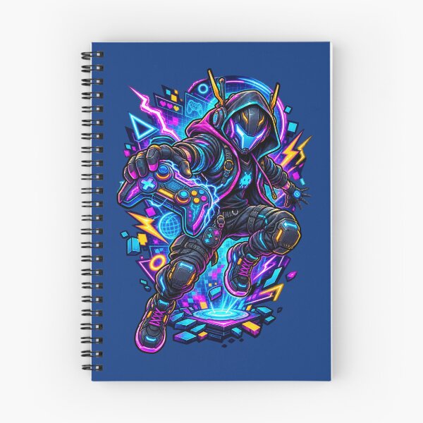 Item preview, Neon Cyberpunk Arcade Warrior designed and sold by PrintBreeze.