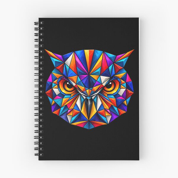 Item preview, Colorful Geometric Rainbow Owl – For Art and Nature Lovers designed and sold by Geometric Art..
