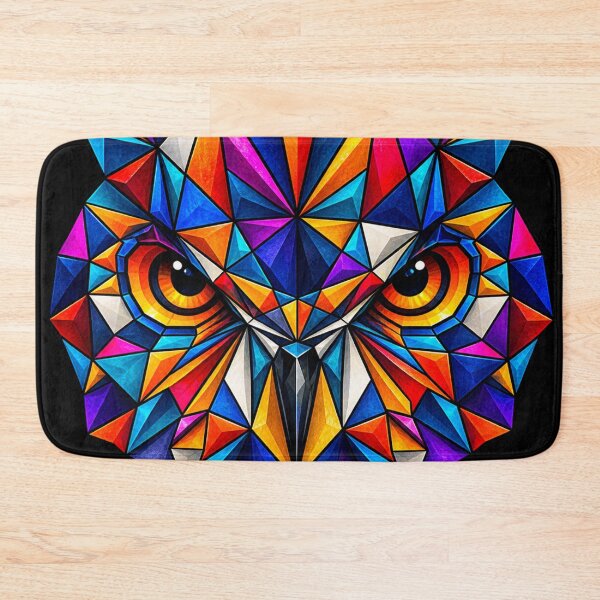 Item preview, Colorful Geometric Rainbow Owl – For Art and Nature Lovers designed and sold by Geometric Art..