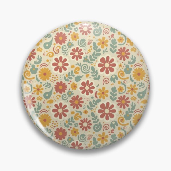 Item preview, Vintage Floral Pattern | Retro Folk Flower Seamless Design | Boho Botanical Pattern | Colorful Cottagecore Floral Art designed and sold by MixedMuse24.