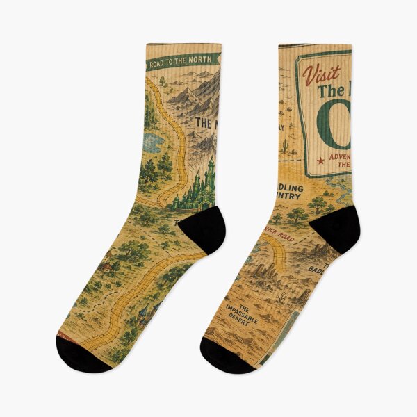 Item preview, The Land of Oz Travel Poster, Vintage Travel Art, Book Lover Wall Decor designed and sold by RickE.