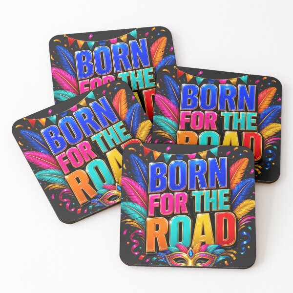 Item preview, Born for the Road Glossy Caribbean Carnival Soca Shirt designed and sold by GiftLore Studio.