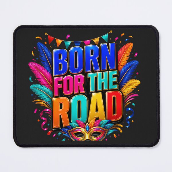Item preview, Born for the Road Glossy Caribbean Carnival Soca Shirt designed and sold by GiftLore Studio.