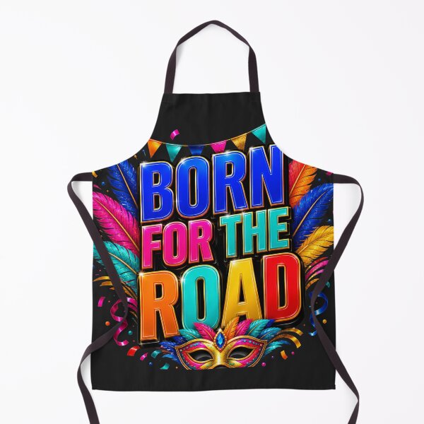 Item preview, Born for the Road Glossy Caribbean Carnival Soca Shirt designed and sold by GiftLore Studio.
